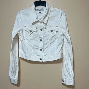 Miss Me White Denim Jacket